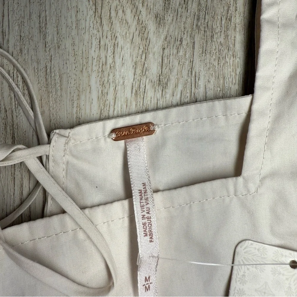 NWT‎ Free People Blouse Medium Color Beige